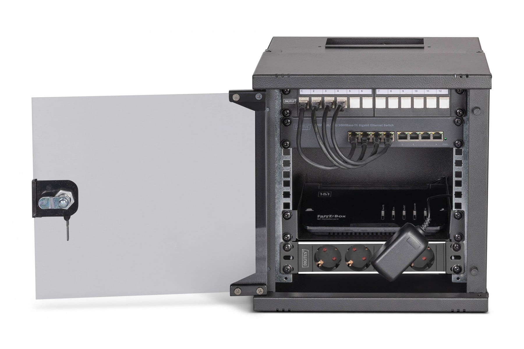 DIGITUS Digitus DN-49101-SET Set di rete SOHO Pro, 254 mm (10") - 6U, 315 x 300 mm (L x P) - COMPONENTI | TecnoCARE.net Sabaudia, Latina, Terracina, San Felice Circeo e Pontinia