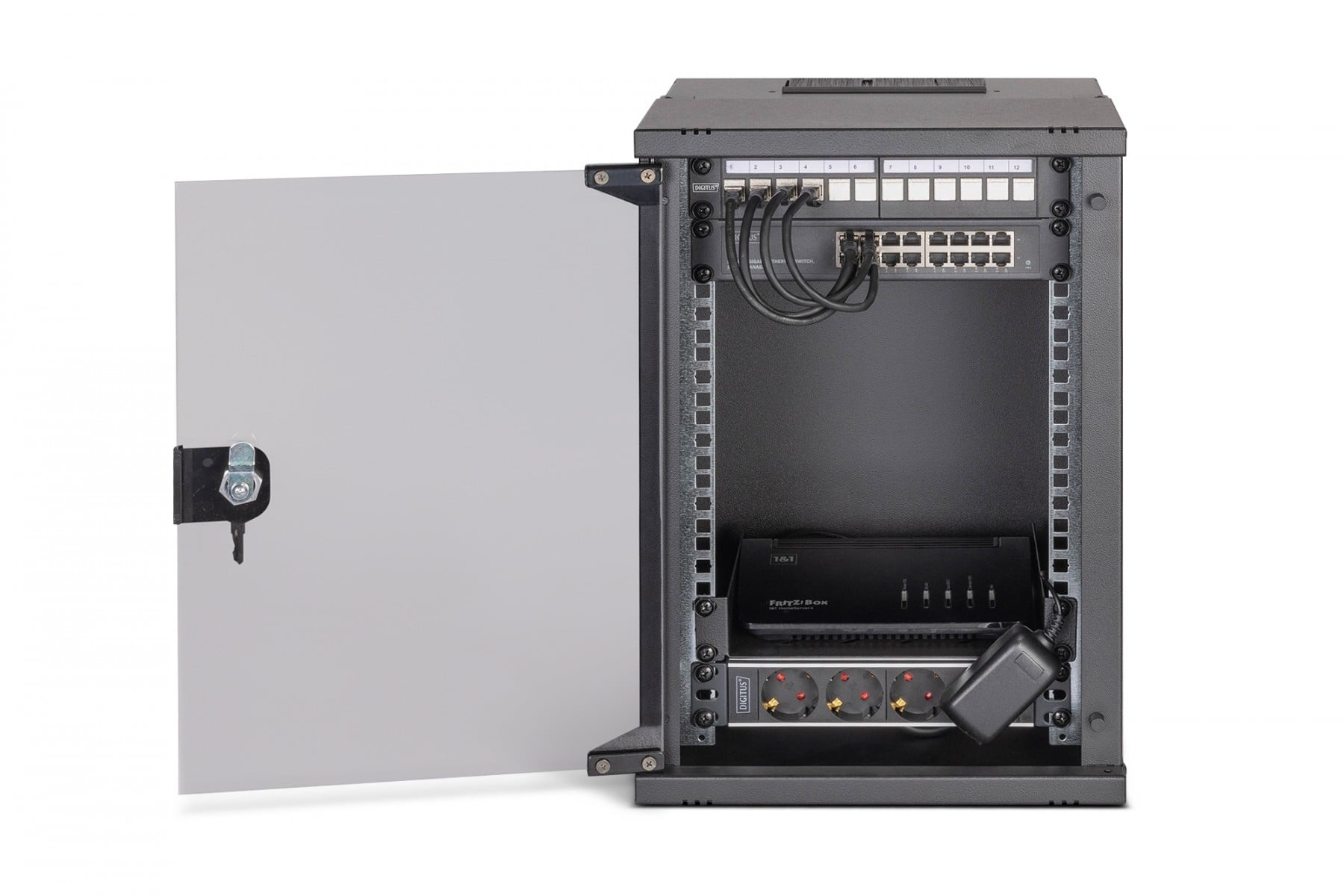 DIGITUS Digitus DN-49103-SET Set di rete SOHO Pro, 254 mm (10") - 9U, 315 x 300 mm (L x P) - COMPONENTI | TecnoCARE.net Sabaudia, Latina, Terracina, San Felice Circeo e Pontinia