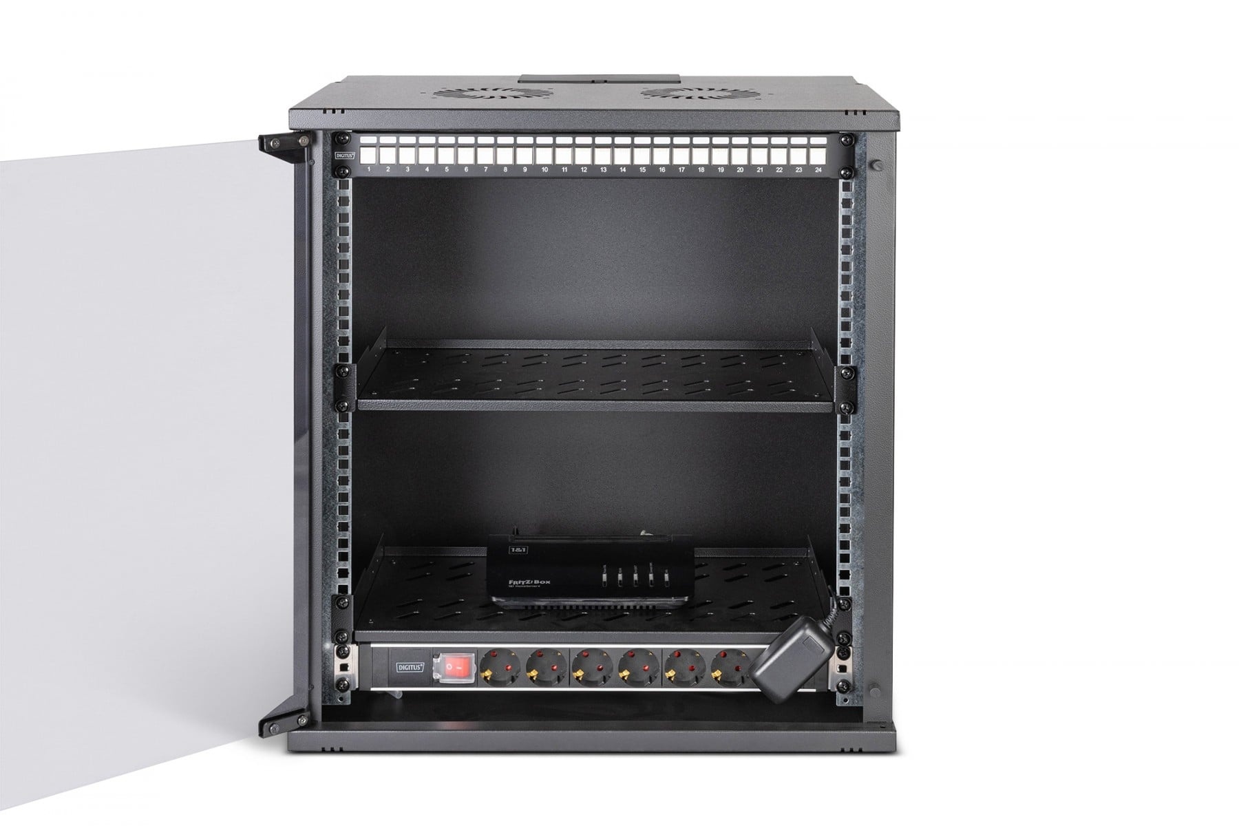 DIGITUS Digitus DN-49207-SET Set di rete SOHO Pro, 483 mm (19") - 12U, 540 x 400 mm (L x P) - COMPONENTI | TecnoCARE.net Sabaudia, Latina, Terracina, San Felice Circeo e Pontinia
