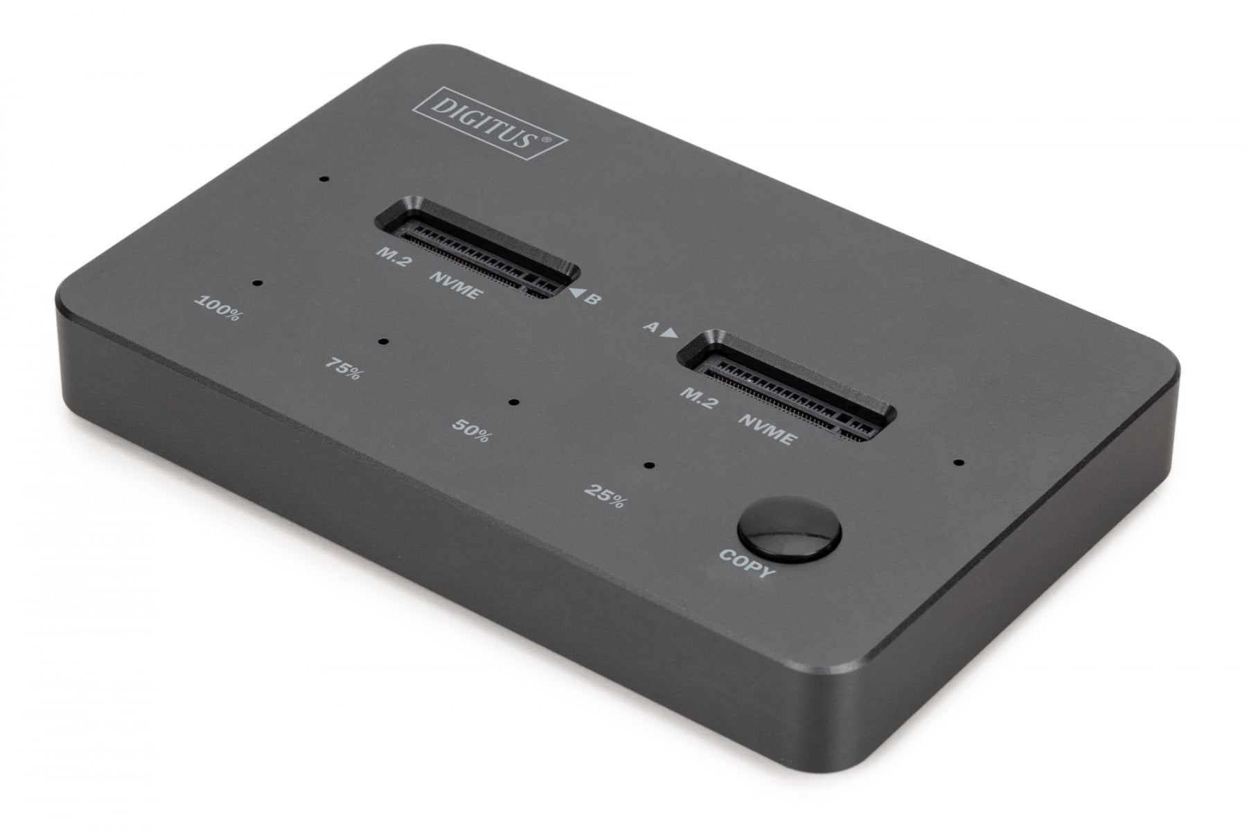 DIGITUS Digitus DA-71545-1 Stazione di docking per dischi con funzione di clonazione | USB-C 3.1 Gen2 10Gbps | SSD M.2 NVMe (max. 2x 4TB) | Funzione Clone Offline | Ner - SUPPORTI PER LA MEMORIZZAZIONE | TecnoCARE.net Sabaudia, Latina, Terracina, San Felice Circeo e Pontinia
