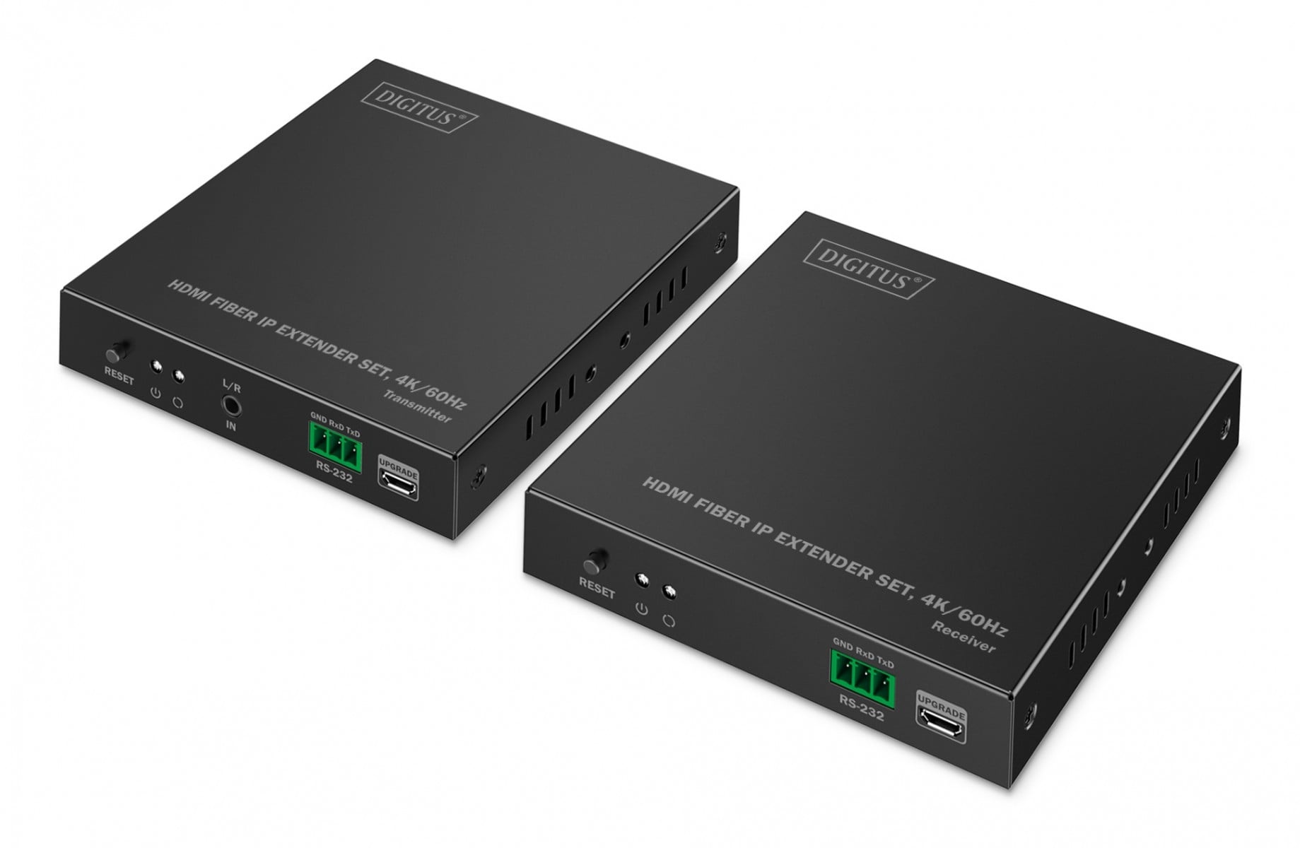 DIGITUS Estensore HDMI in fibra ottica 4K/60Hz su IP 1G fino a 40km/300m, HDMI Loop-Out, controllo IR - set - ELABORAZIONI E DISTRIBUZIONI DEL SEGNALE | TecnoCARE.net Sabaudia, Latina, Terracina, San Felice Circeo e Pontinia