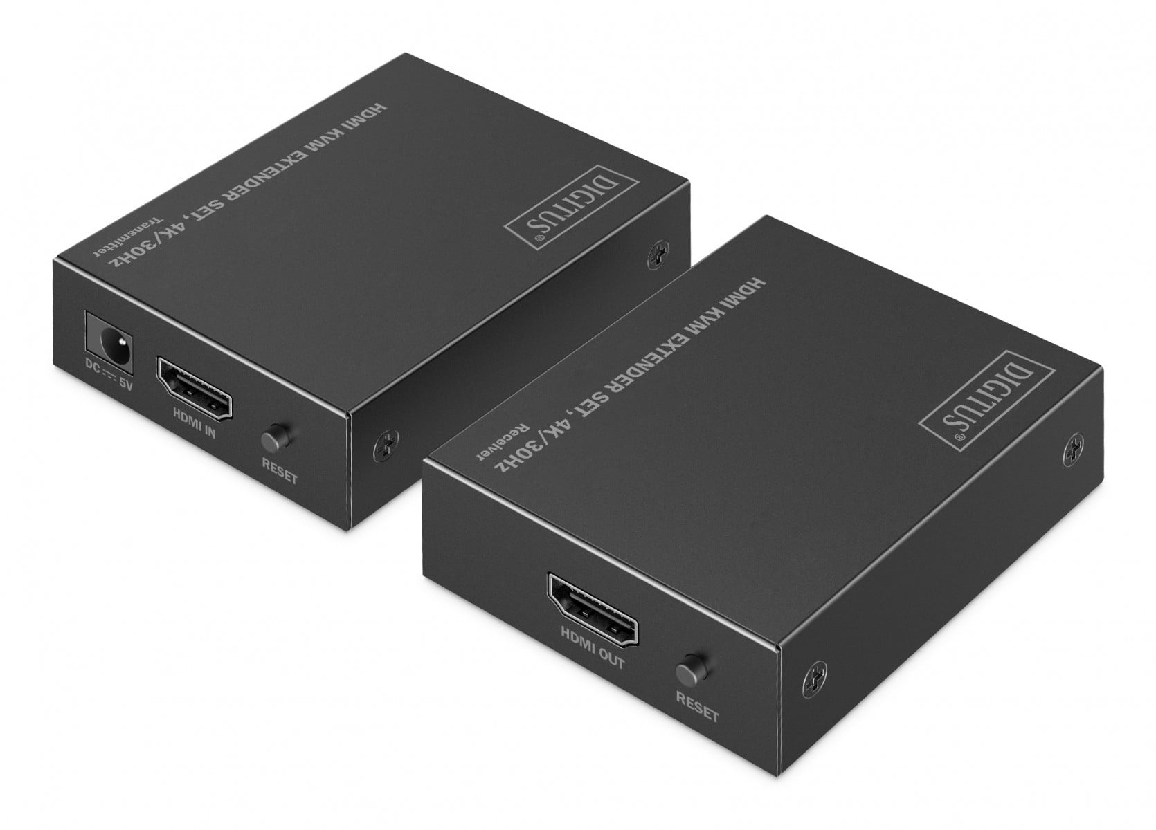 DIGITUS Estensore HDMI Cat.6 4K/30Hz con KVM USB 1.1 fino a 40m/70m, max. 253 ricevitori, controllo IR - set - TASTIERE E CONTROLLER | TecnoCARE.net Sabaudia, Latina, Terracina, San Felice Circeo e Pontinia