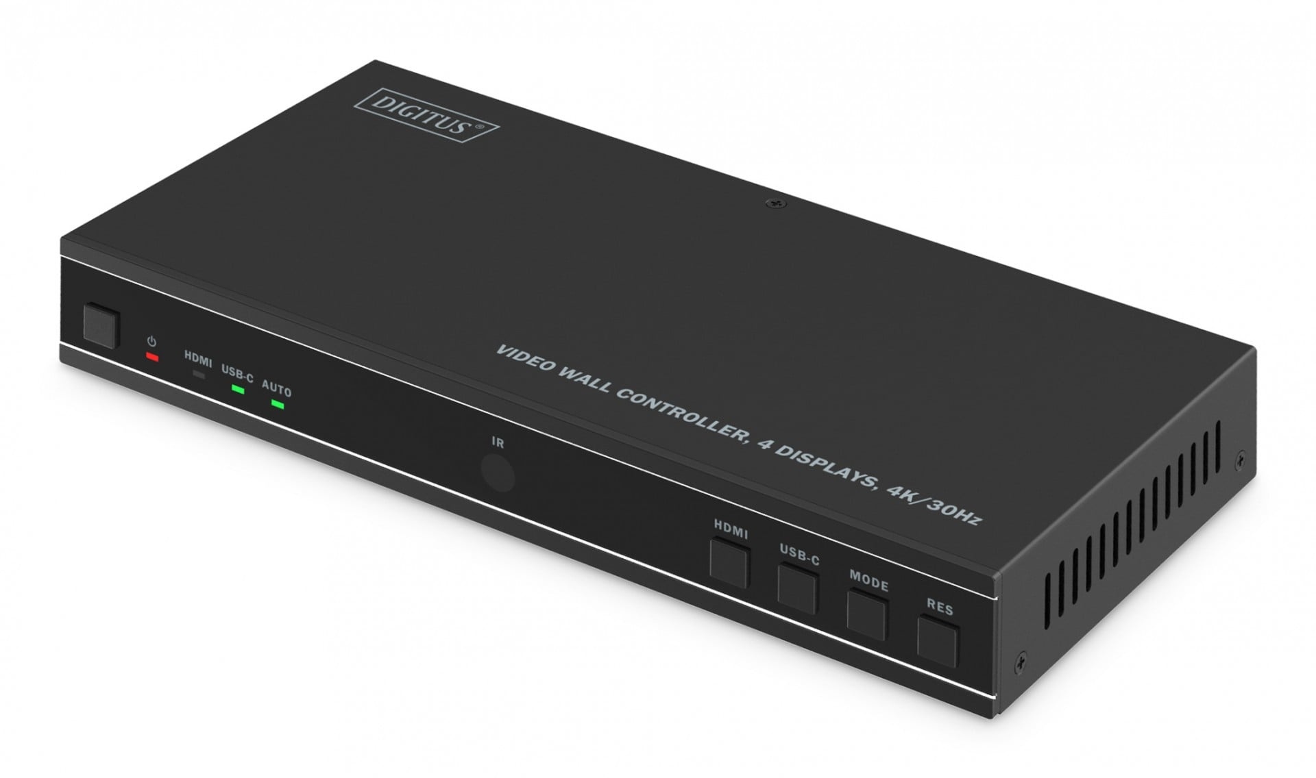 DIGITUS Controllore per pareti video 1xHDMI/USB-C (DP 1.2a) a 4xHDMI 4K/30Hz, USB-C, Audio 3.5mm, S/PDIF, controllo RS232 IR, 8 modalità di visualizzazione - ELABORAZIONI E DISTRIBUZIONI DEL SEGNALE | TecnoCARE.net Sabaudia, Latina, Terracina, San Felice Circeo e Pontinia