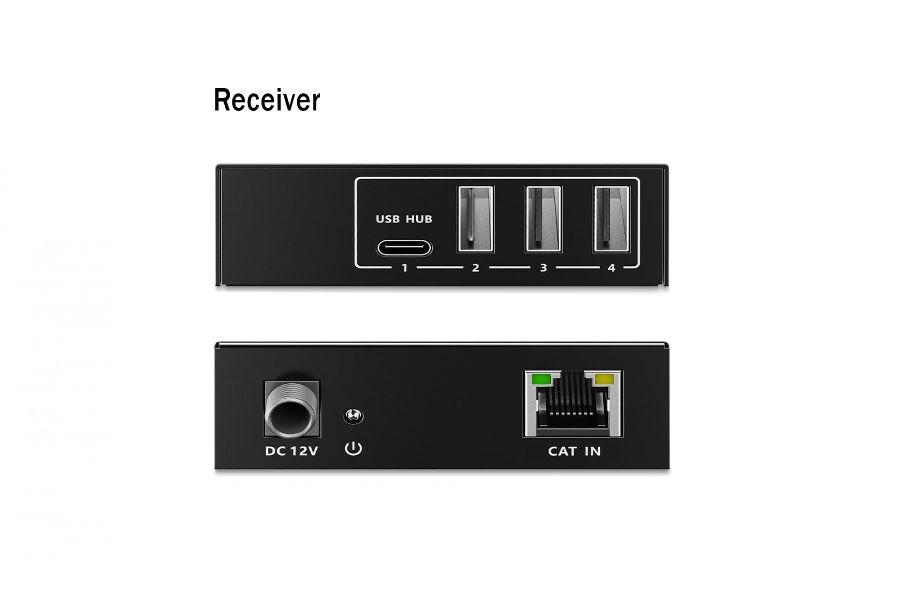 DIGITUS Extender tramite cavo a coppie intrecciate Cat.6A USB 3.1 Gen1 fino a 100m, 3x USB-A, 1x USB-C fino a 5 Gbps, 1x RJ45 (Gigabit Ethernet) - set (ricevitore/trasm - COMPONENTI | TecnoCARE.net Sabaudia, Latina, Terracina, San Felice Circeo e Pontinia