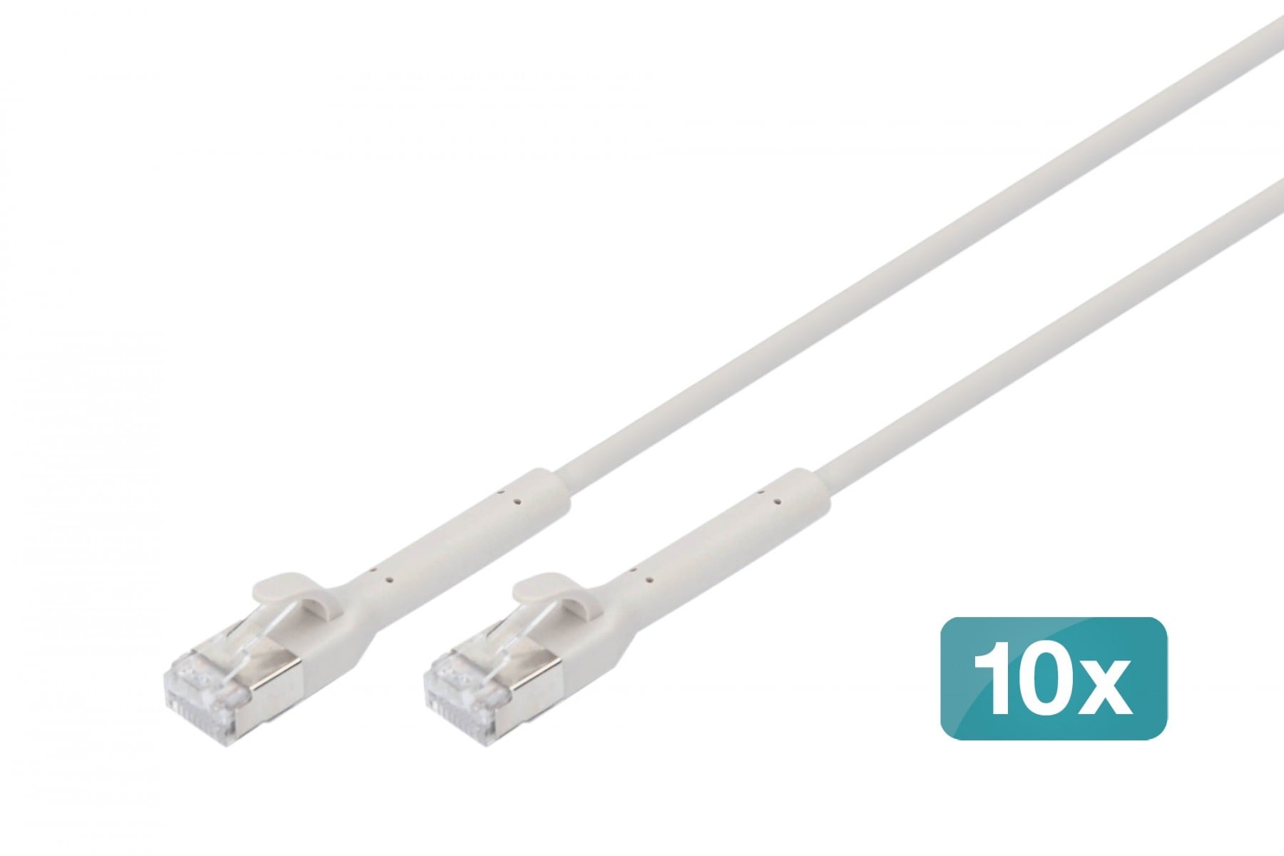 DIGITUS Digitus DK-1632-A-050B-10 Cavo patch angolato CAT 6A F-FTP, rame, 5 m, grigio, 10 pz - CAVI PER COMPUTER E PERIFERICHE | TecnoCARE.net Sabaudia, Latina, Terracina, San Felice Circeo e Pontinia