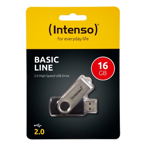 INTENSO INTENSO PEN DISK 16GB USB 2.0 BASIC LINE BLACK - MEMORIE USB | TecnoCARE.net Sabaudia, Latina, Terracina, San Felice Circeo e Pontinia