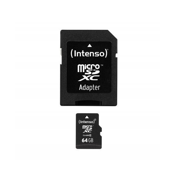 INTENSO INTENSO MICRO SDHC 64GB CLASSE 10 + ADATTATORE SD - MEMORIE FLASH | TecnoCARE.net Sabaudia, Latina, Terracina, San Felice Circeo e Pontinia