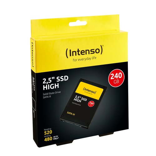 INTENSO INTENSO SSD INTERNO HIGH 240GB 2,5 SATA 6GB/S R/W 520/480 - SSD INTERNI | TecnoCARE.net Sabaudia, Latina, Terracina, San Felice Circeo e Pontinia