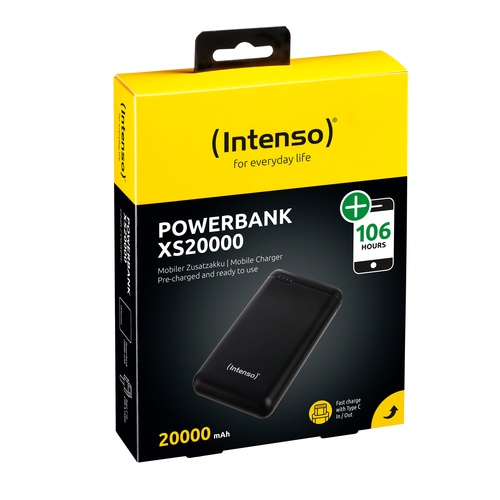 INTENSO INTENSO POWER BANK 20000MAH USB A+TYPE C 5V-3.1A MICRO USB+TYPE C 5V-2.4A BLACK - POWER PACK | TecnoCARE.net Sabaudia, Latina, Terracina, San Felice Circeo e Pontinia