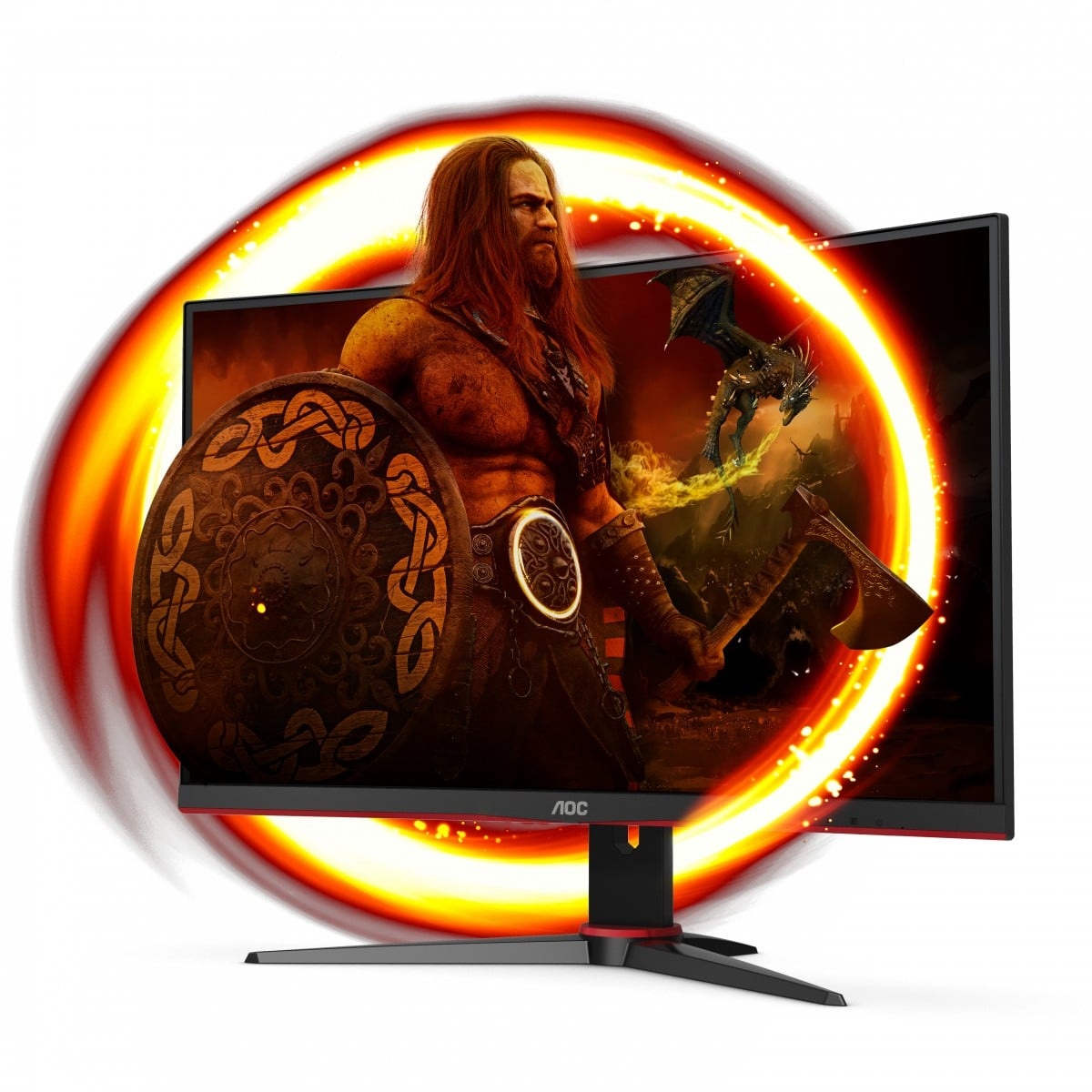 AOC AOC G2 C27G2E/BK Monitor PC 68,6 cm (27") 1920 x 1080 Pixel Full HD Nero, Rosso - MONITOR E ACCESSORI | TecnoCARE.net Sabaudia, Latina, Terracina, San Felice Circeo e Pontinia