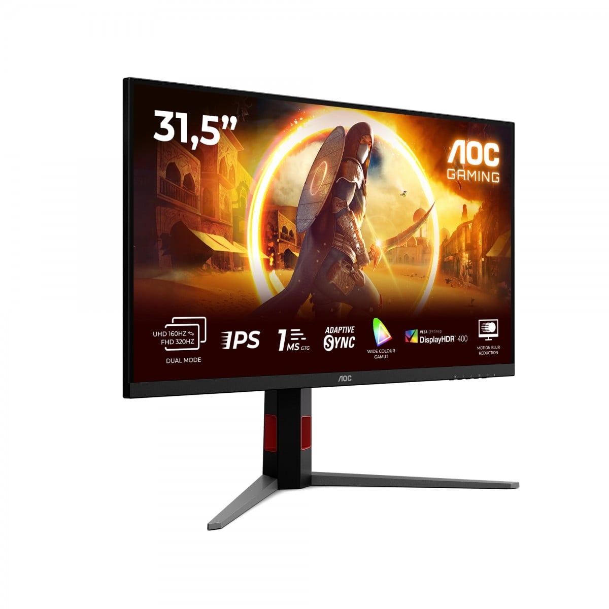 AOC AOC G4 U32G4U Monitor PC 80 cm (31.5") 3840 x 2160 Pixel 4K Ultra HD Nero, Rosso - MONITOR E ACCESSORI | TecnoCARE.net Sabaudia, Latina, Terracina, San Felice Circeo e Pontinia
