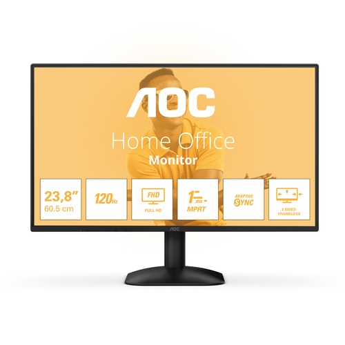 AOC AOC 24B31H Monitor PC 60,5 cm (23.8") 1920 x 1080 Pixel Full HD Nero - MONITOR E ACCESSORI | TecnoCARE.net Sabaudia, Latina, Terracina, San Felice Circeo e Pontinia