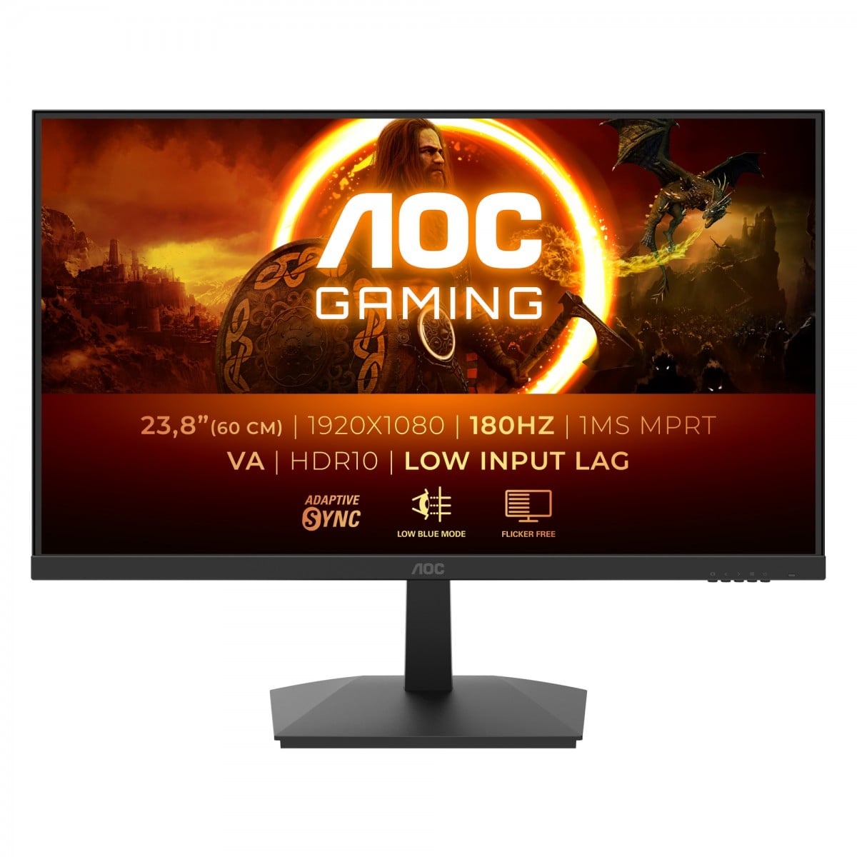 AOC AOC G1 24G15N2 Monitor PC 60,5 cm (23.8") 1920 x 1080 Pixel Full HD LCD Nero - MONITOR E ACCESSORI | TecnoCARE.net Sabaudia, Latina, Terracina, San Felice Circeo e Pontinia