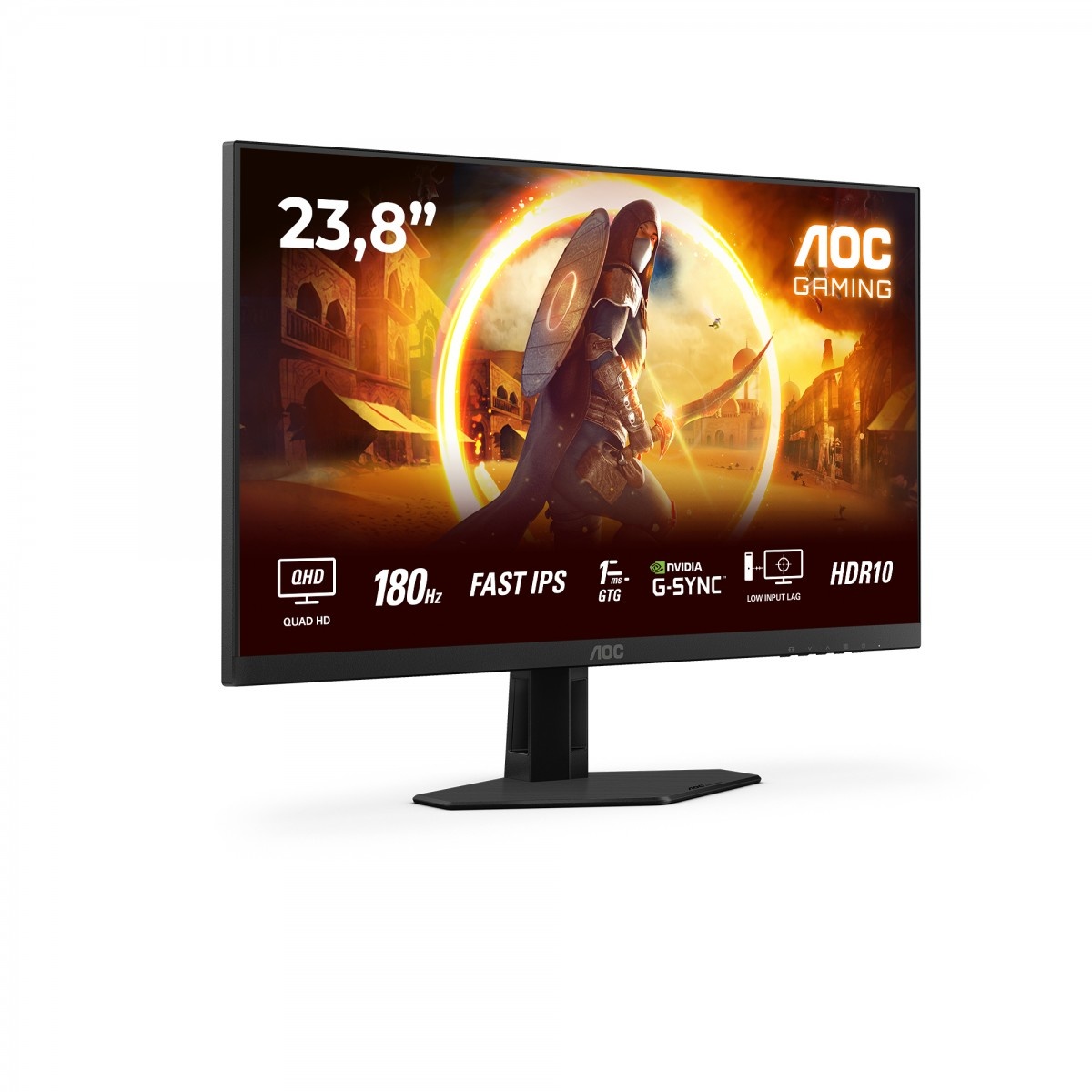 AOC AOC G4 Q24G4RE Monitor PC 60,5 cm (23.8") 2560 x 1440 Pixel Quad HD LED Nero, Rosso - MONITOR E ACCESSORI | TecnoCARE.net Sabaudia, Latina, Terracina, San Felice Circeo e Pontinia