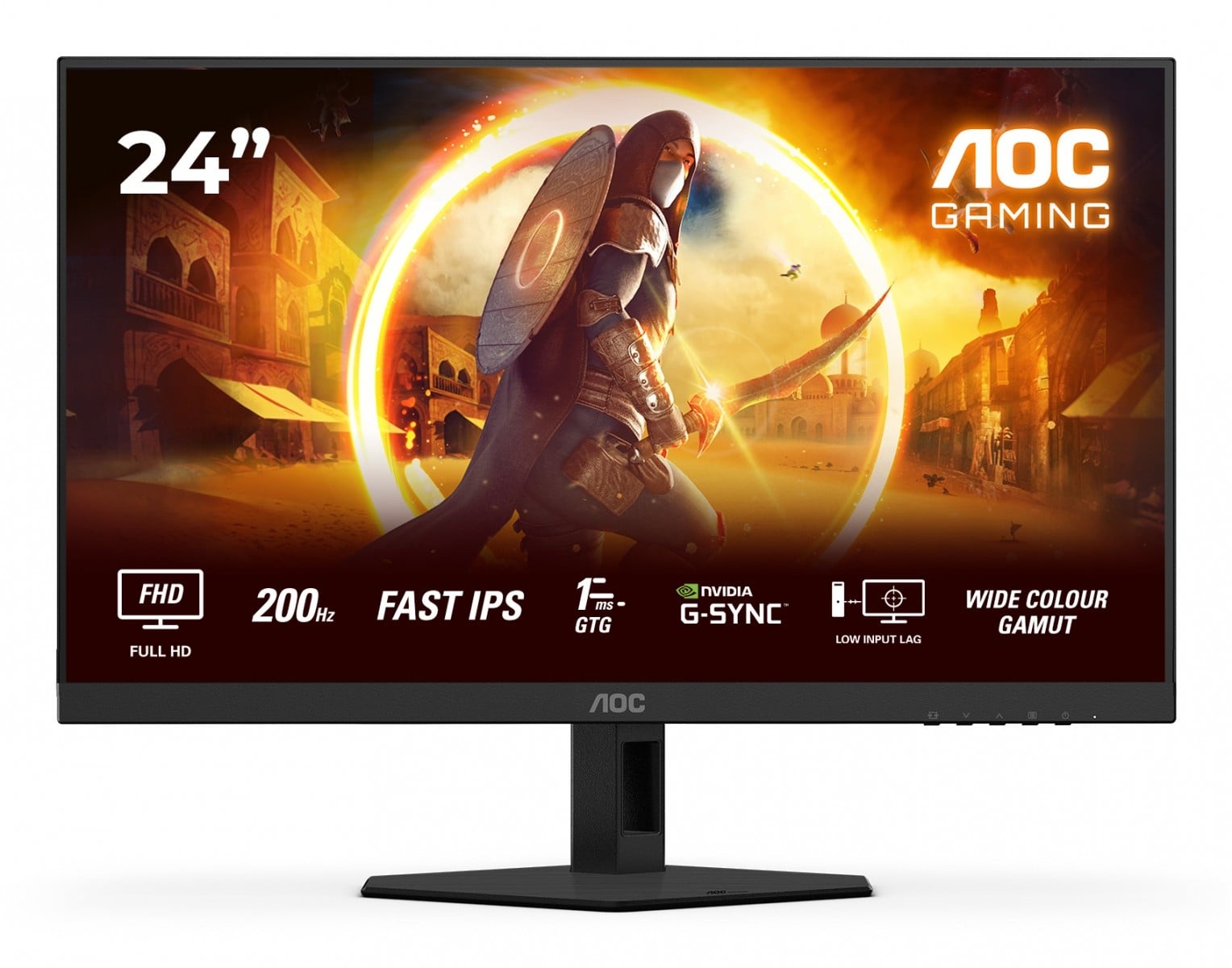 AOC AOC G4 24G4HRE Monitor PC 60,5 cm (23.8") 1920 x 1080 Pixel Full HD LED Nero, Rosso - MONITOR E ACCESSORI | TecnoCARE.net Sabaudia, Latina, Terracina, San Felice Circeo e Pontinia