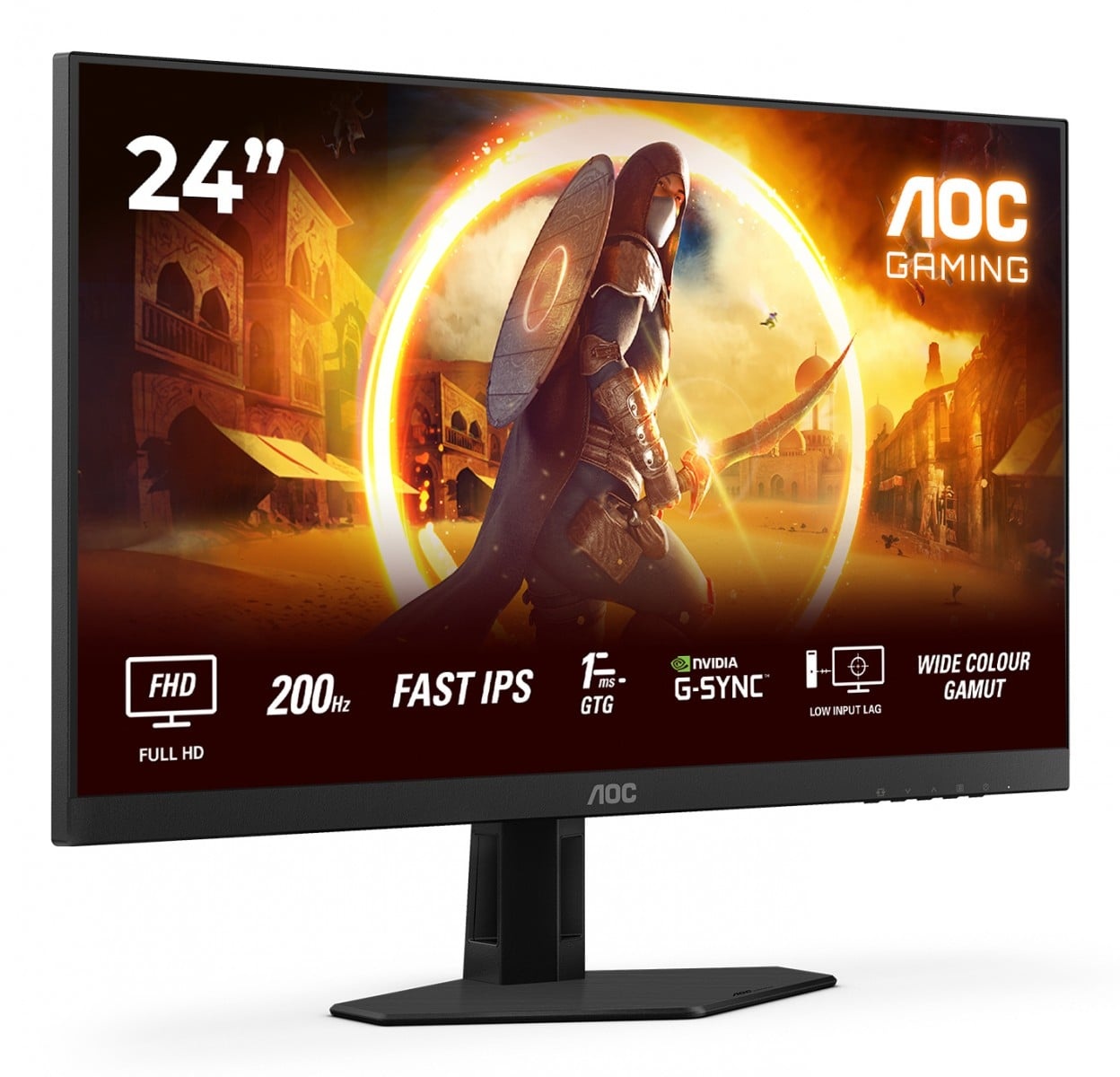 AOC AOC G4 24G4HRE Monitor PC 60,5 cm (23.8") 1920 x 1080 Pixel Full HD LED Nero, Rosso - MONITOR E ACCESSORI | TecnoCARE.net Sabaudia, Latina, Terracina, San Felice Circeo e Pontinia