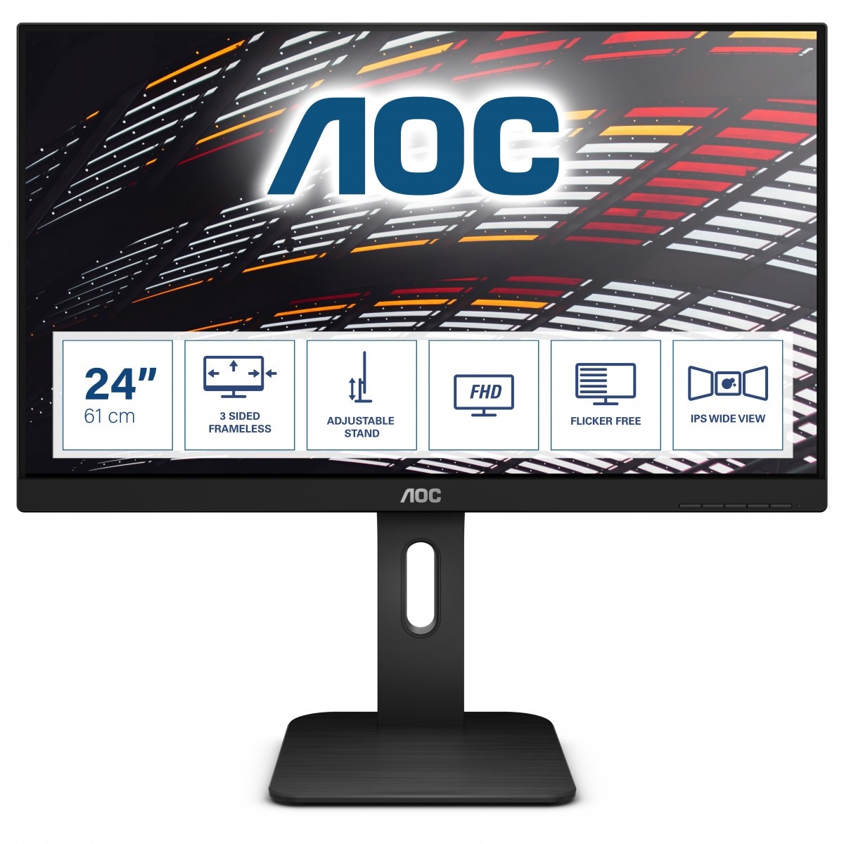 AOC AOC P1 X24P1 Monitor PC 61 cm (24") 1920 x 1200 Pixel WUXGA LED Nero - MONITOR E ACCESSORI | TecnoCARE.net Sabaudia, Latina, Terracina, San Felice Circeo e Pontinia