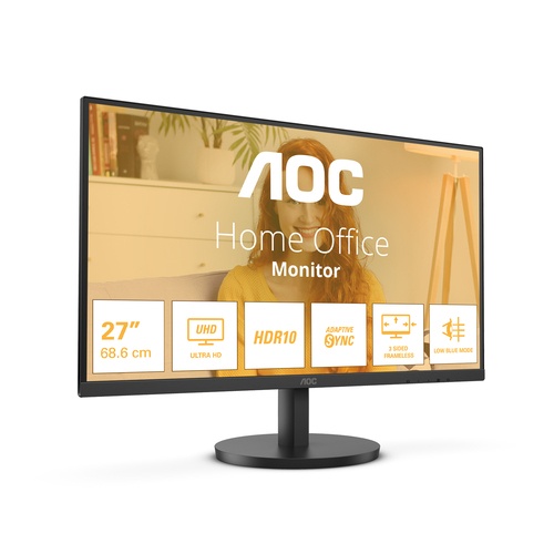 AOC AOC U27B3M Monitor VA 27 pollici 4K con 2x HDMI e DisplayPort, Altoparlanti integrati - MONITOR E ACCESSORI | TecnoCARE.net Sabaudia, Latina, Terracina, San Felice Circeo e Pontinia