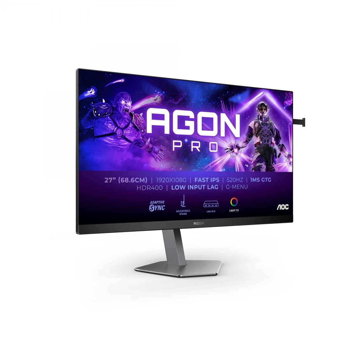AOC AOC G2 AG276FK Monitor PC 68,6 cm (27") 1920 x 1080 Pixel Full HD LED Nero, Grigio - MONITOR E ACCESSORI | TecnoCARE.net Sabaudia, Latina, Terracina, San Felice Circeo e Pontinia
