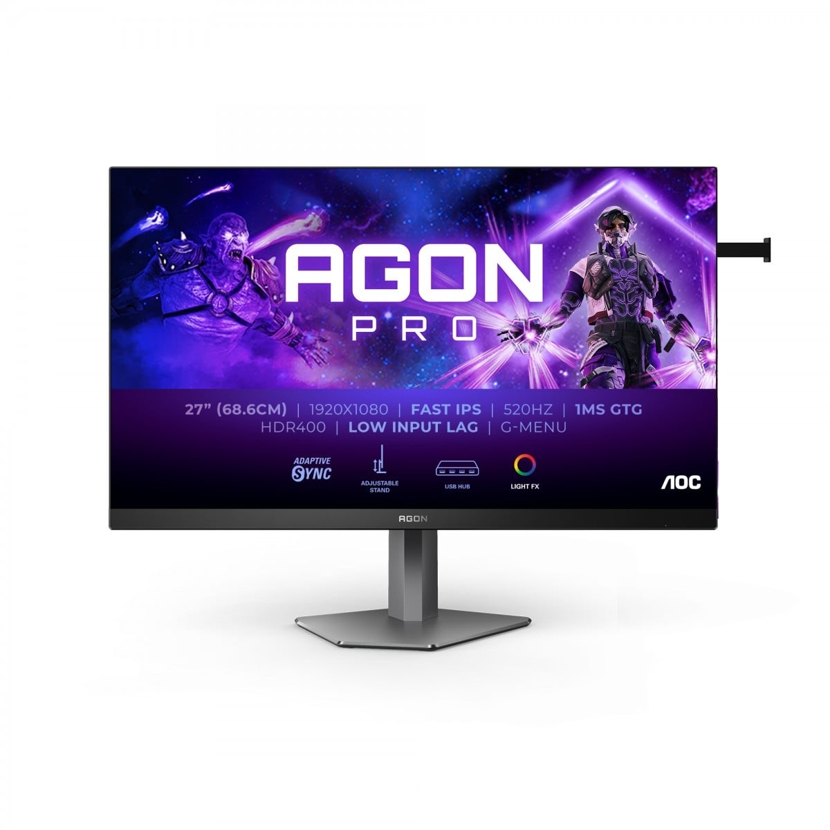 AOC AOC G2 AG276FK Monitor PC 68,6 cm (27") 1920 x 1080 Pixel Full HD LED Nero, Grigio - MONITOR E ACCESSORI | TecnoCARE.net Sabaudia, Latina, Terracina, San Felice Circeo e Pontinia