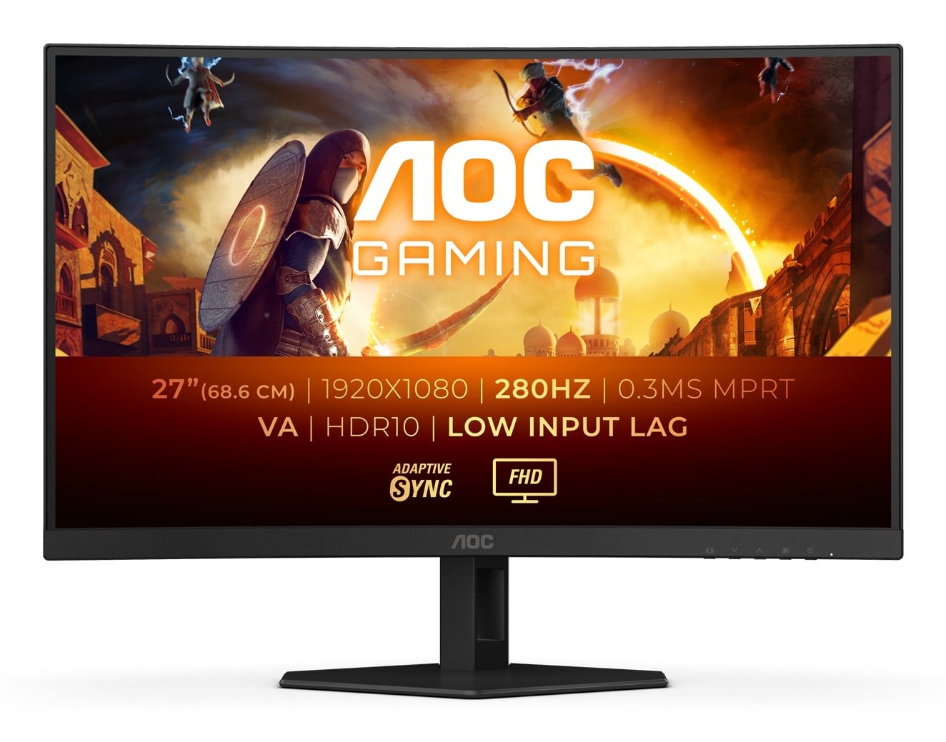 AOC AOC G4 C27G4ZXE Monitor PC 68,6 cm (27") 1920 x 1080 Pixel Full HD LED Nero, Grigio - MONITOR E ACCESSORI | TecnoCARE.net Sabaudia, Latina, Terracina, San Felice Circeo e Pontinia