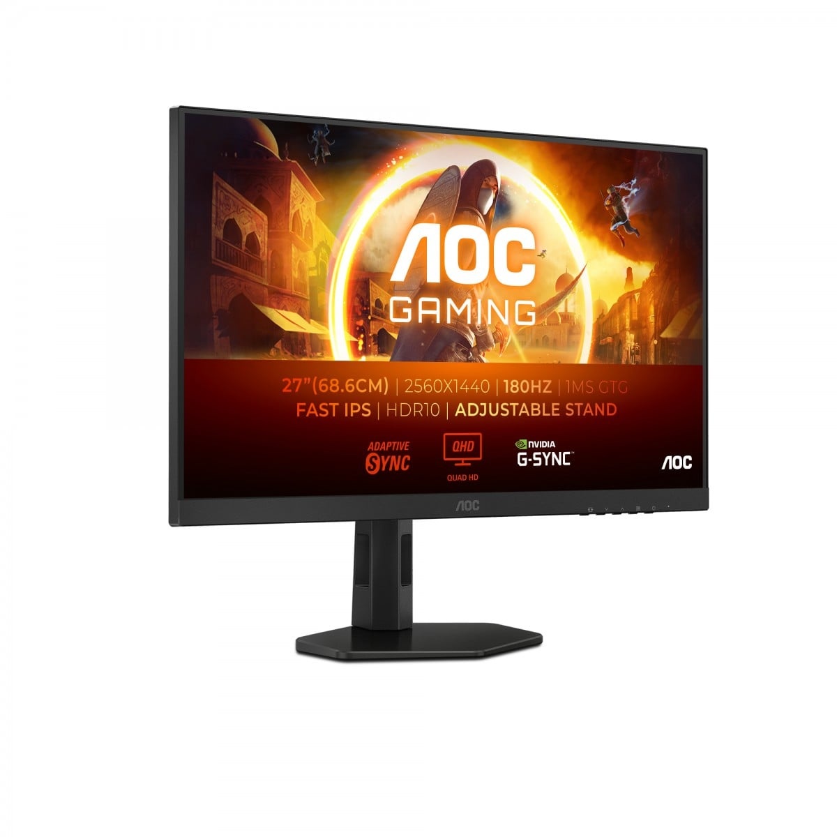 AOC AOC G4 Q27G4XF Monitor PC 68,6 cm (27") 2560 x 1440 Pixel Quad HD LED Nero, Grigio - MONITOR E ACCESSORI | TecnoCARE.net Sabaudia, Latina, Terracina, San Felice Circeo e Pontinia