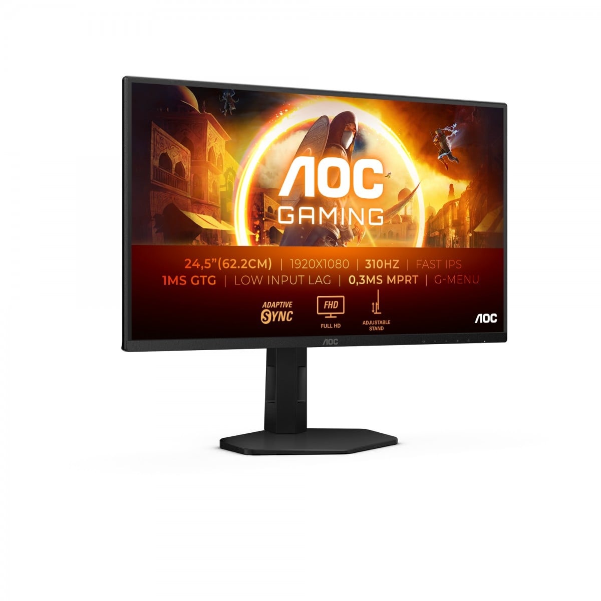 AOC AOC G4 25G4SXU Monitor PC 62,2 cm (24.5") 1920 x 1080 Pixel Full HD LED Nero, Grigio - MONITOR E ACCESSORI | TecnoCARE.net Sabaudia, Latina, Terracina, San Felice Circeo e Pontinia