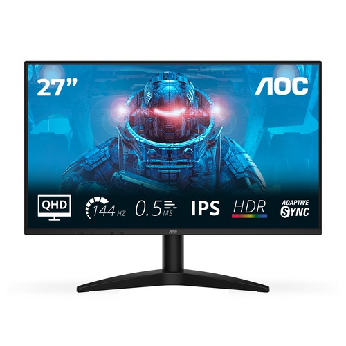 AOC AOC MONITOR GAMING 27 LED IPS QHD 16:9 0,5MS 144Hz 300 CDM, DP/HDMI - MONITOR GAMING | TecnoCARE.net Sabaudia, Latina, Terracina, San Felice Circeo e Pontinia