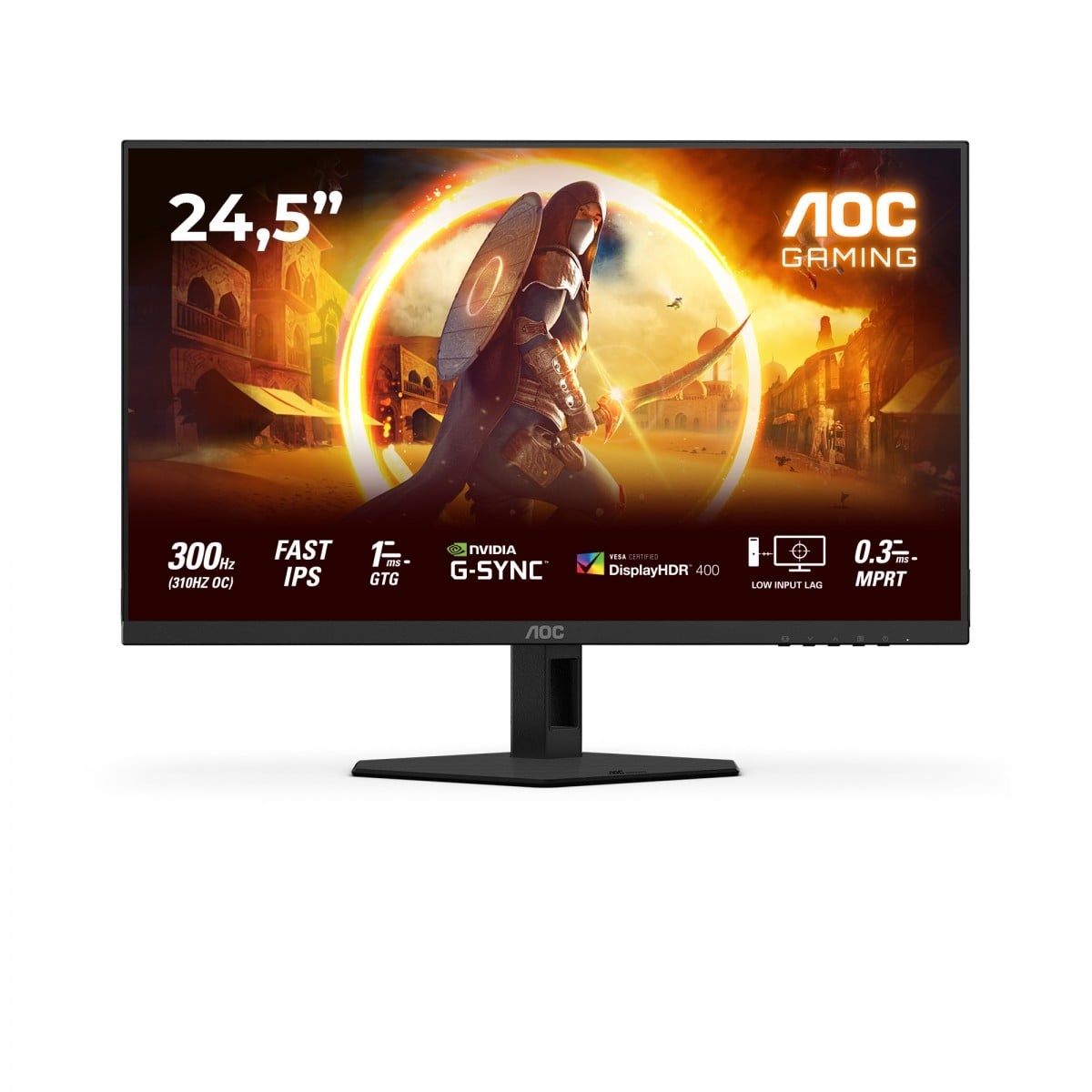 AOC AOC G4 25G4SRE Monitor PC 62,2 cm (24.5") 1920 x 1080 Pixel Full HD LED Nero, Rosso - MONITOR E ACCESSORI | TecnoCARE.net Sabaudia, Latina, Terracina, San Felice Circeo e Pontinia