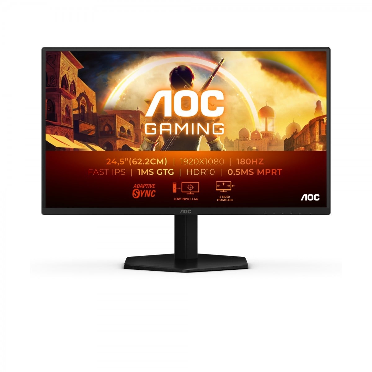 AOC AOC G4 25G42E Monitor PC 62,2 cm (24.5") 1920 x 1080 Pixel Full HD LED Nero, Rosso - MONITOR E ACCESSORI | TecnoCARE.net Sabaudia, Latina, Terracina, San Felice Circeo e Pontinia