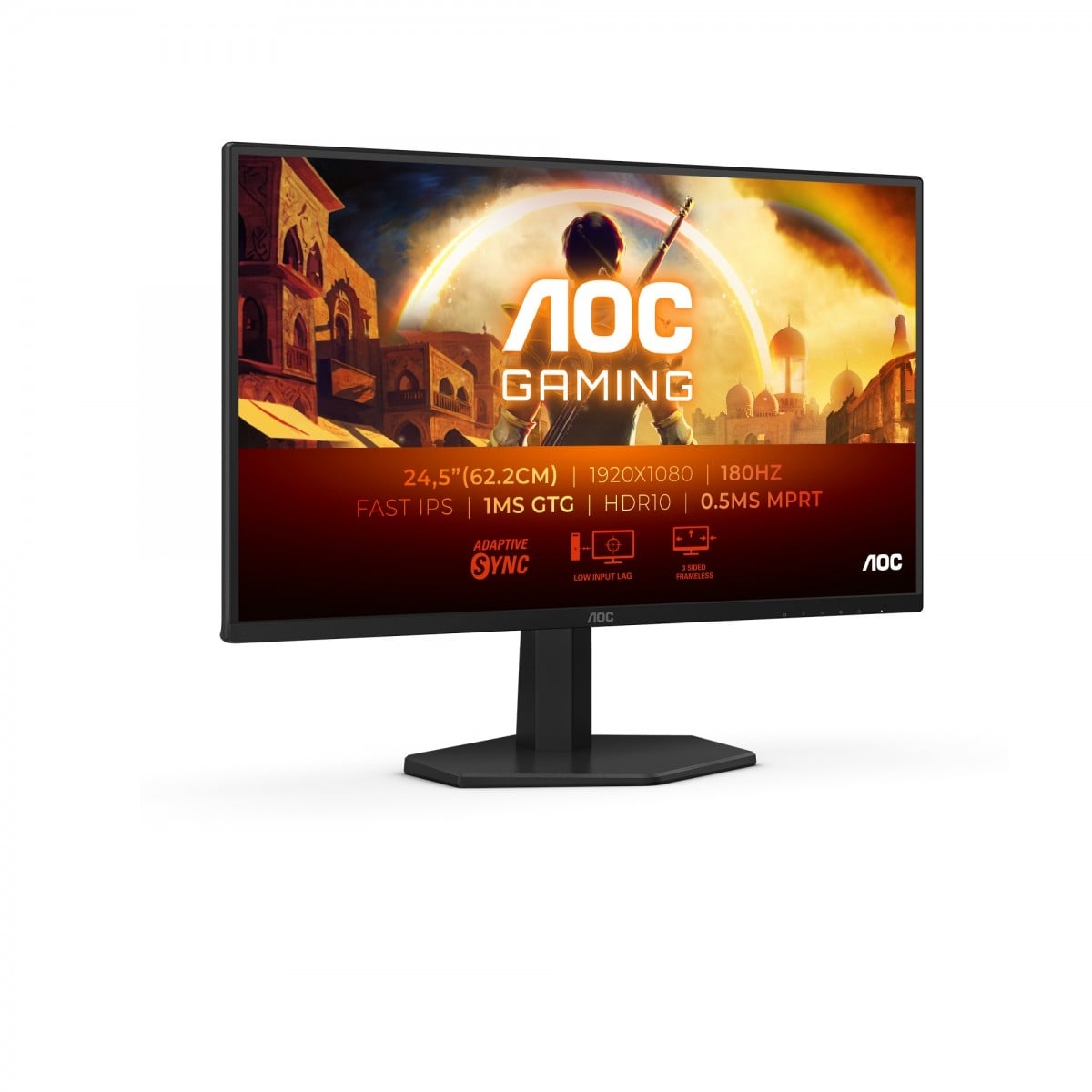 AOC AOC G4 25G42E Monitor PC 62,2 cm (24.5") 1920 x 1080 Pixel Full HD LED Nero, Rosso - MONITOR E ACCESSORI | TecnoCARE.net Sabaudia, Latina, Terracina, San Felice Circeo e Pontinia