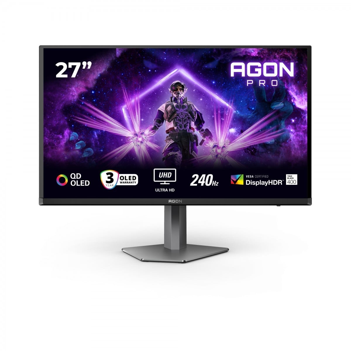 AOC AOC G2 AG276UZD Monitor PC 67,3 cm (26.5") 3840 x 2160 Pixel 4K Ultra HD OLED Nero - MONITOR E ACCESSORI | TecnoCARE.net Sabaudia, Latina, Terracina, San Felice Circeo e Pontinia