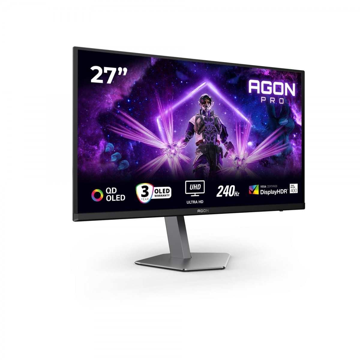 AOC AOC G2 AG276UZD Monitor PC 67,3 cm (26.5") 3840 x 2160 Pixel 4K Ultra HD OLED Nero - MONITOR E ACCESSORI | TecnoCARE.net Sabaudia, Latina, Terracina, San Felice Circeo e Pontinia