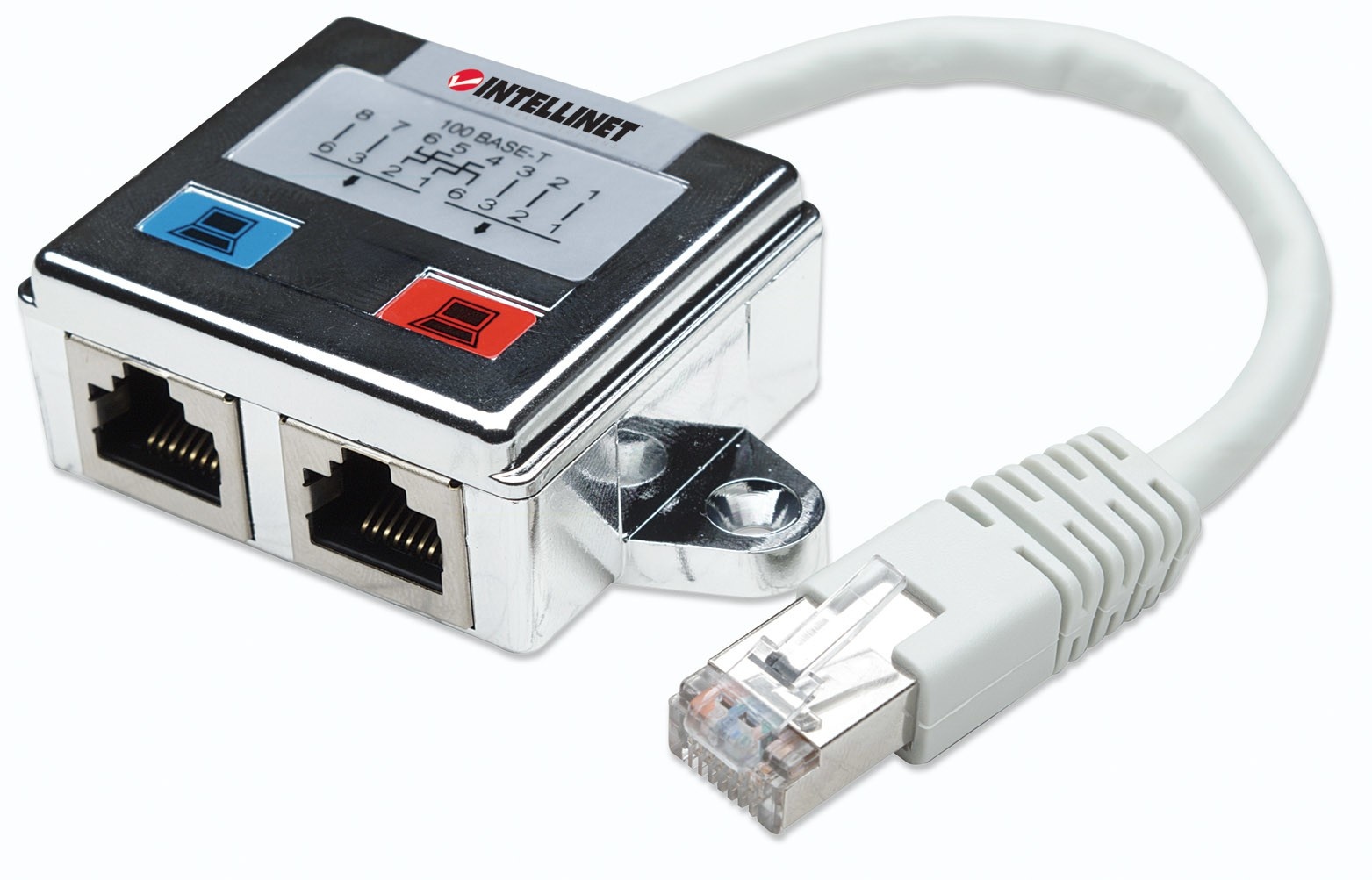 INTELLINET Intellinet 504195 adattatore per inversione del genere dei cavi 2 x RJ45 RJ45 Argento, Bianco - CAVI PER COMPUTER E PERIFERICHE | TecnoCARE.net Sabaudia, Latina, Terracina, San Felice Circeo e Pontinia