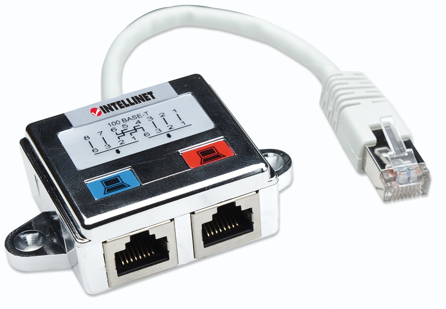 INTELLINET Intellinet 504195 adattatore per inversione del genere dei cavi 2 x RJ45 RJ45 Argento, Bianco - CAVI PER COMPUTER E PERIFERICHE | TecnoCARE.net Sabaudia, Latina, Terracina, San Felice Circeo e Pontinia
