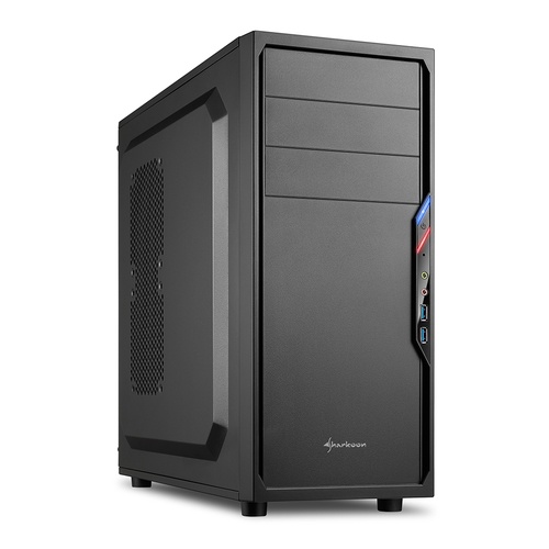 SHARKOON SHARKOON CASE VS4-V, ATX, 6 SLOTS EXPANSION, 2XUSB 3.0 FRONT, DRIVE BAY DA 2,5/3,5/5,25, 1X120MM FAN FRONT, NO PSU, COLORE NERO - CASE | TecnoCARE.net Sabaudia, Latina, Terracina, San Felice Circeo e Pontinia