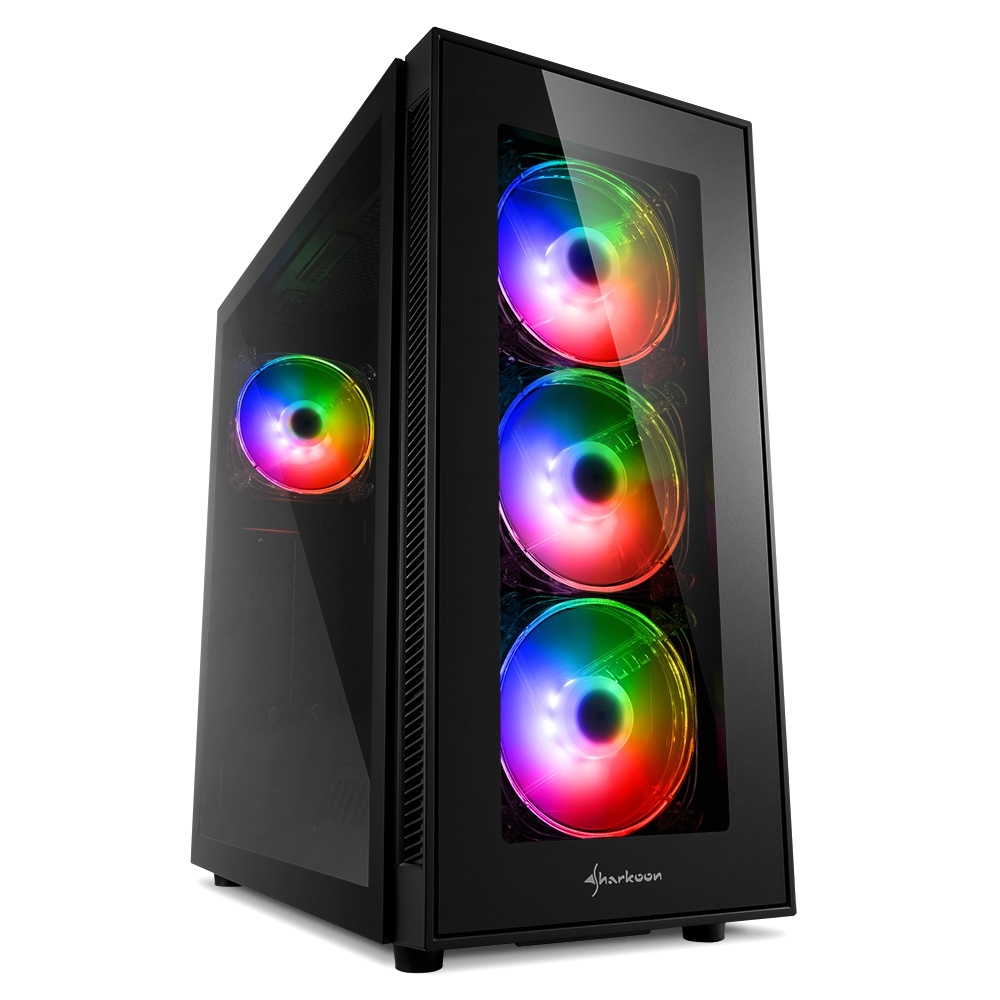 SHARKOON SHARKOON CASE TG5 PRO RGB, ATX, 2xUSB 3.0, 2xUSB 2.0, 7 SLOTS, - CASE | TecnoCARE.net Sabaudia, Latina, Terracina, San Felice Circeo e Pontinia