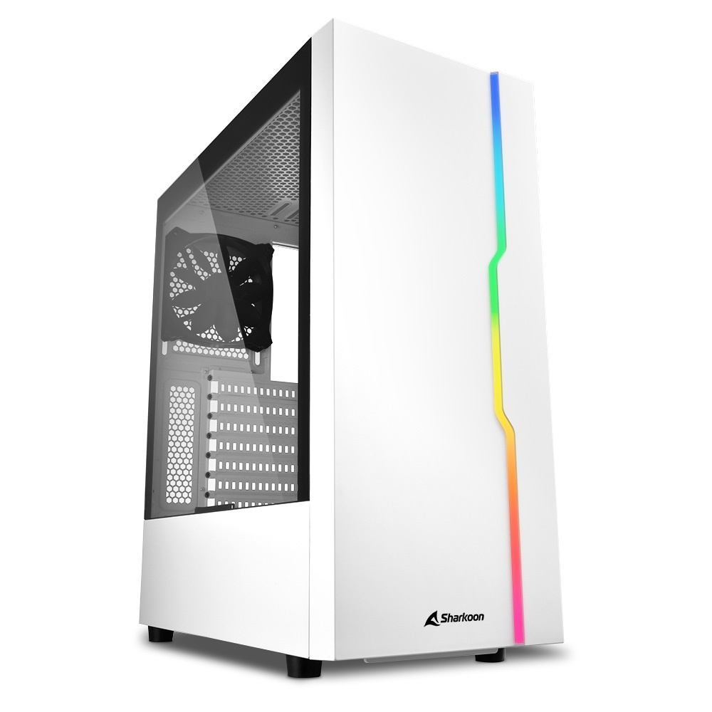 SHARKOON SHARKOON CASE ATX 1XUSB 2.0, 2XUSB 3.0, VETRO TEMPERATO, 1X 120MM FAN FRONT, 7 SLOT ESPANSIONE, ARGB - CASE | TecnoCARE.net Sabaudia, Latina, Terracina, San Felice Circeo e Pontinia