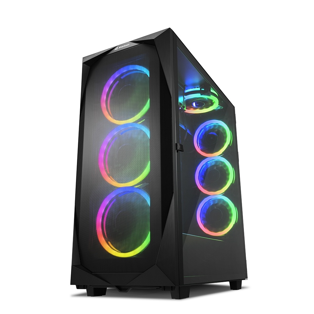 SHARKOON SHARKOON CASE REV300 FULL-TOWER, SIDE GLASS - BLACK - CASE | TecnoCARE.net Sabaudia, Latina, Terracina, San Felice Circeo e Pontinia