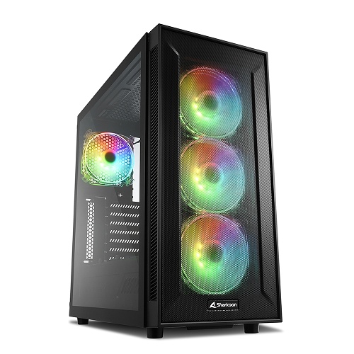 SHARKOON SHARKOON CASE ATX TG6M RGB 2XUSB 2.0, 2XUSB 3.0, VETRO TEMPERATO, 4X 120 ARGB, ARGB CONTROLLER - CASE | TecnoCARE.net Sabaudia, Latina, Terracina, San Felice Circeo e Pontinia