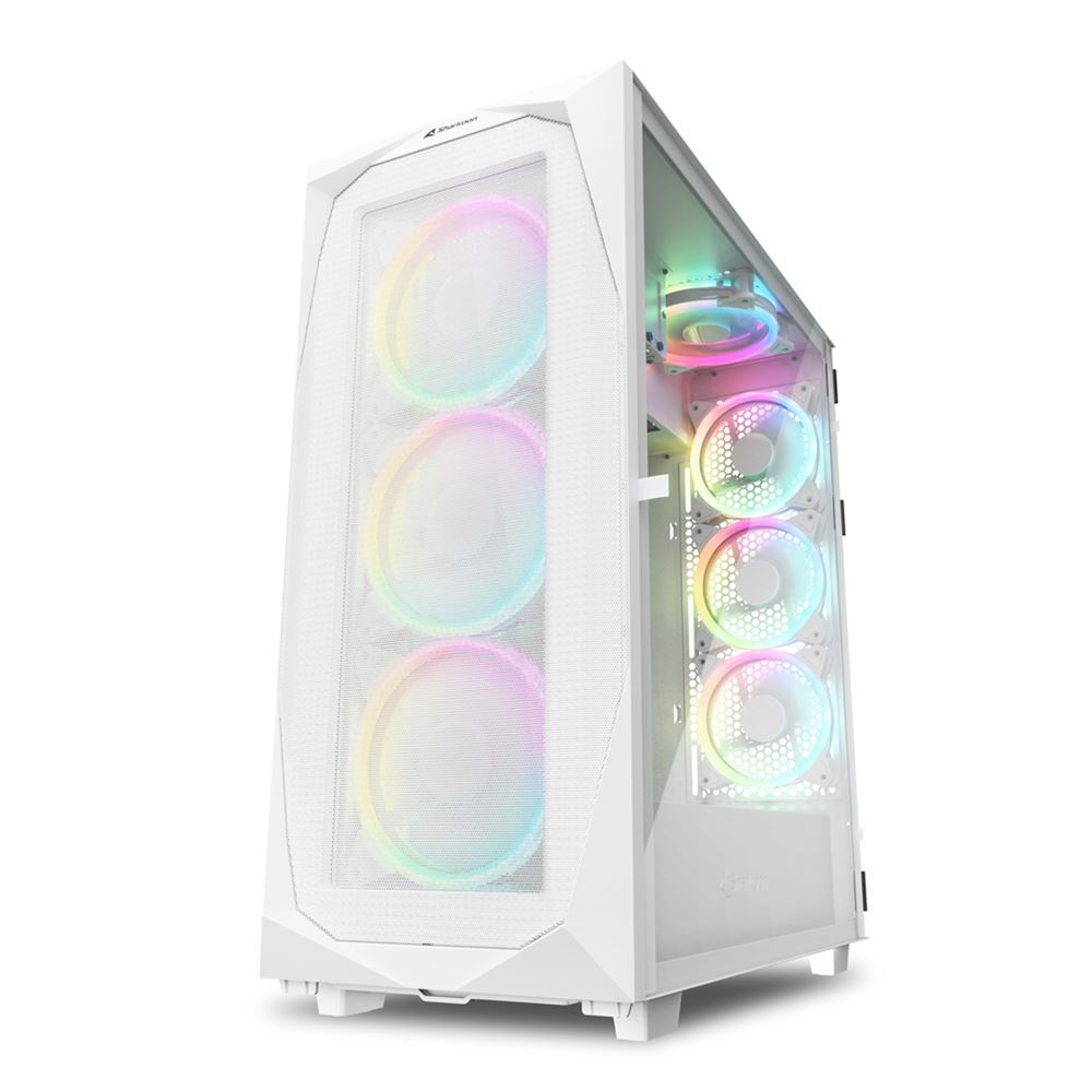 SHARKOON SHARKOON CASE REV300 FULL-TOWER, SIDE GLASS WHITE - CASE | TecnoCARE.net Sabaudia, Latina, Terracina, San Felice Circeo e Pontinia