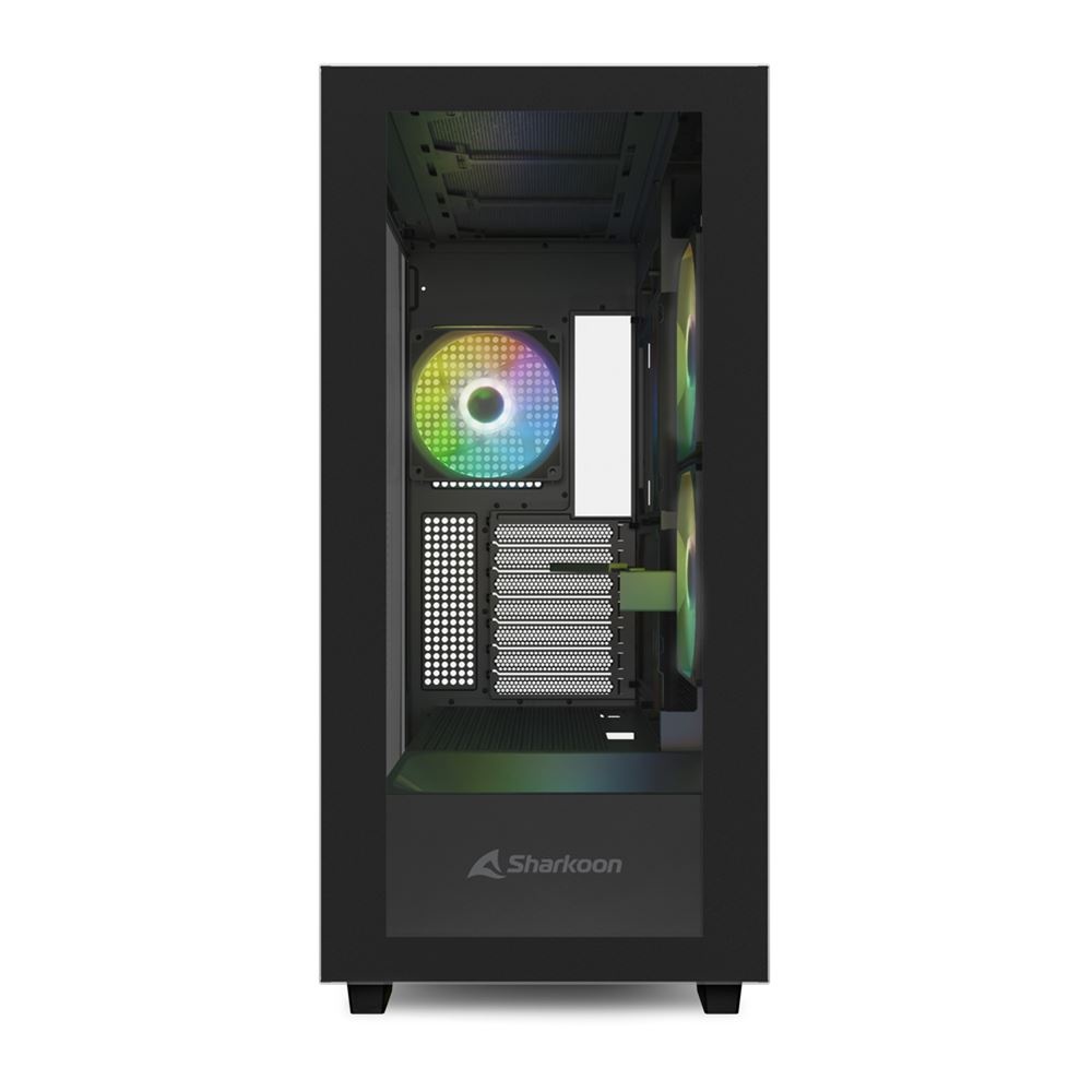 SHARKOON SHARKOON CASE REBEL C60 RGB BLACK ATX 2x U3, 1x Type-C,TRRS, 2x Tempered Glass, 4x 120 ARGB PWM, ARG - CASE | TecnoCARE.net Sabaudia, Latina, Terracina, San Felice Circeo e Pontinia