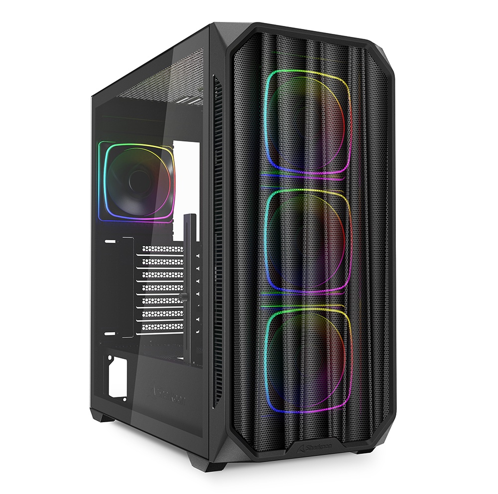 SHARKOON SHARKOON CASE AK5M RGB ATX BLACK - CASE | TecnoCARE.net Sabaudia, Latina, Terracina, San Felice Circeo e Pontinia