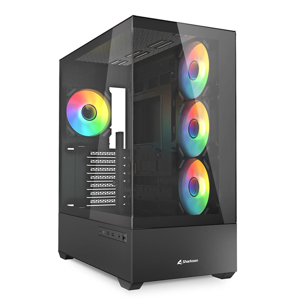 SHARKOON SHARKOON CASE AK6 RGB BLACK ATX - CASE | TecnoCARE.net Sabaudia, Latina, Terracina, San Felice Circeo e Pontinia