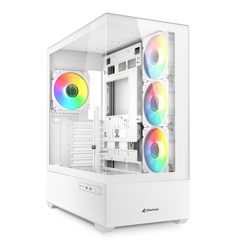 SHARKOON SHARKOON CASE AK6 RGB WHITE ATX - CASE | TecnoCARE.net Sabaudia, Latina, Terracina, San Felice Circeo e Pontinia