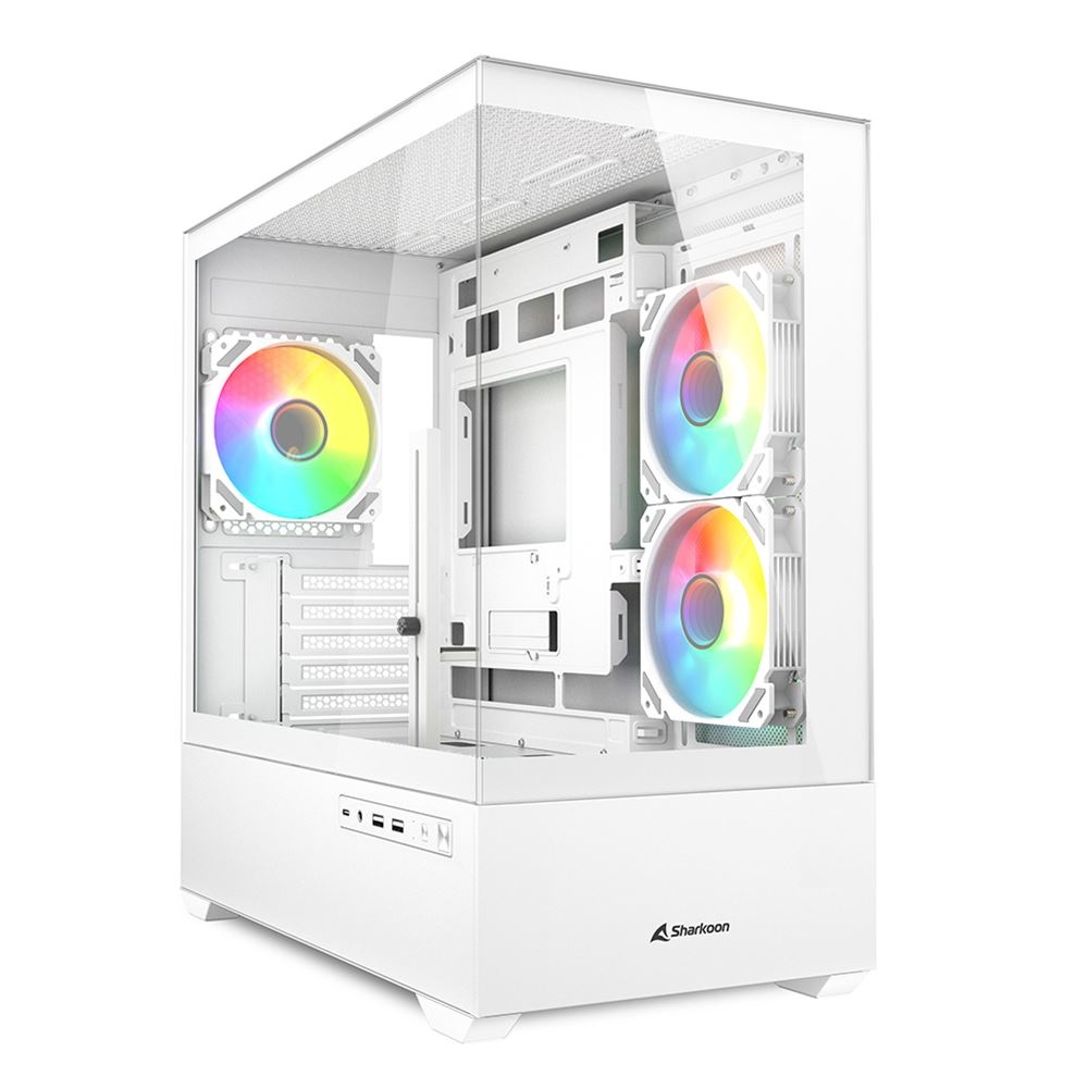 SHARKOON SHARKOON CASE MK6 RGB WHITE MICRO - ATX - CASE | TecnoCARE.net Sabaudia, Latina, Terracina, San Felice Circeo e Pontinia