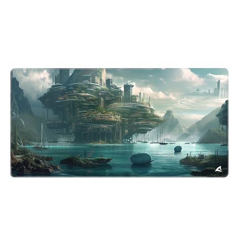 SHARKOON SHARKOON SKILLER SGP40 D6 MOUSEPAD TAPPETINO GAMING 1000 x 500 x 3  MM LAGUNA VERDE - TASTIERE E MOUSE ACCESSORI | TecnoCARE.net Sabaudia, Latina, Terracina, San Felice Circeo e Pontinia