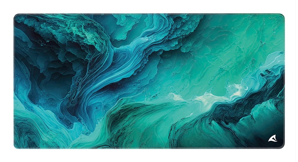 SHARKOON SHARKOON SKILLER SGP40 D10 MOUSEPAD TAPPETINO GAMING 1000 x 500 x 3  MM  NUBE BLU/VERDE - TASTIERE E MOUSE ACCESSORI | TecnoCARE.net Sabaudia, Latina, Terracina, San Felice Circeo e Pontinia