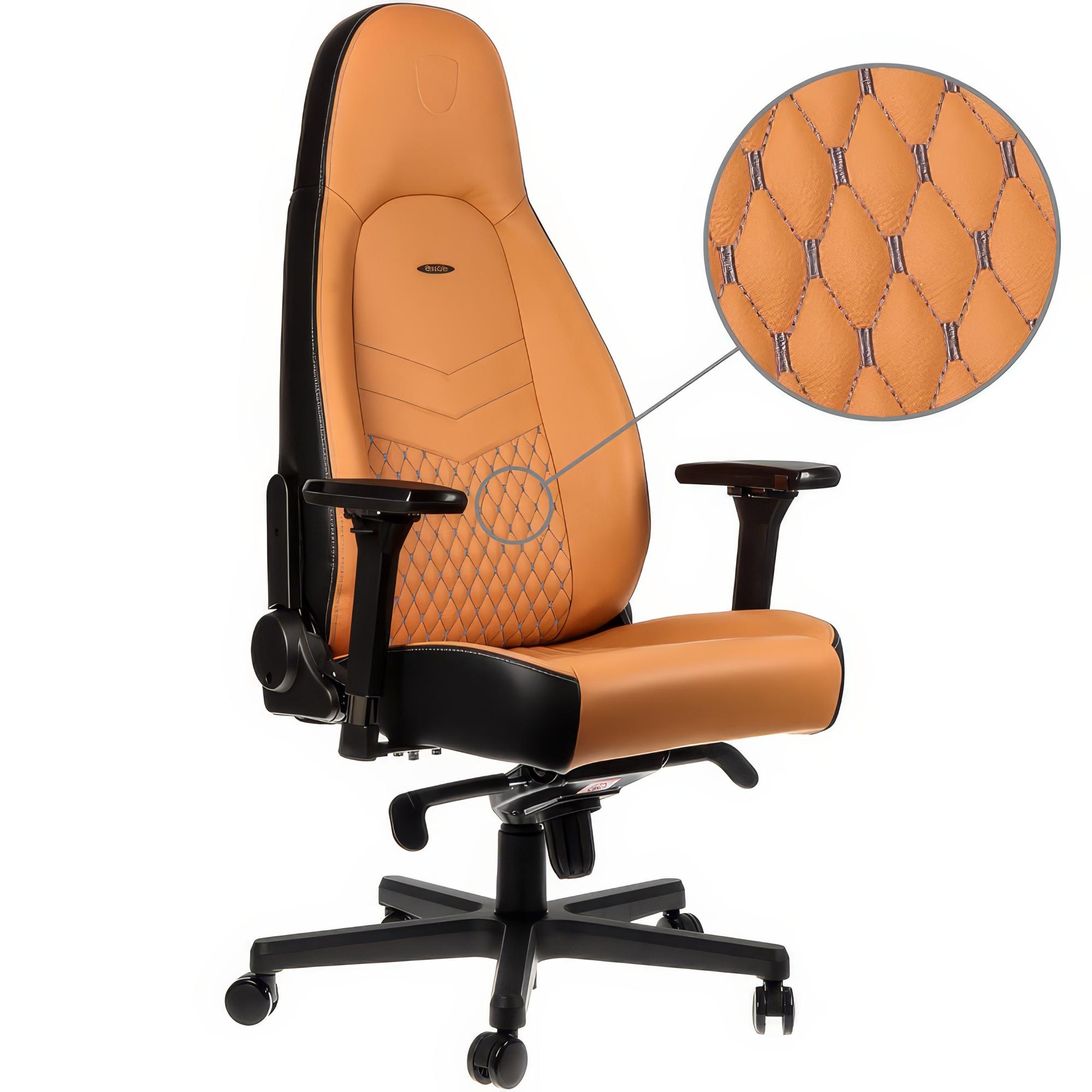 NOBLECHAIRS noblechairs ICON Real Leather Gaming Chair - Marrone/Nero - ACCESSORI GAMING | TecnoCARE.net Sabaudia, Latina, Terracina, San Felice Circeo e Pontinia
