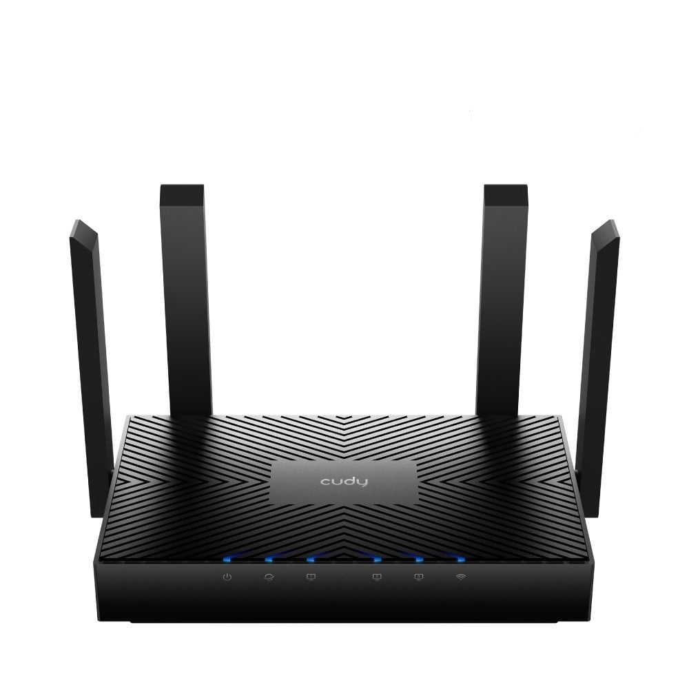 CUDY Cudy WR3000 router wireless Gigabit Ethernet Dual-band (2.4 GHz/5 GHz) Nero - RETI | TecnoCARE.net Sabaudia, Latina, Terracina, San Felice Circeo e Pontinia